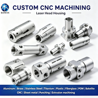 Boîtier de protection en aluminium OEM 5052 pour tête d'outil laser, fabriqué par CNC, pour équipements de machines de traitement laser industriels