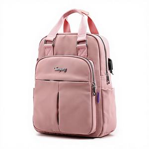 <span class=keywords><strong>Mochila</strong></span> para Portátil con Carga USB para <span class=keywords><strong>Mujer</strong></span>, Estilo Casual, con Cierre de <span class=keywords><strong>Cremallera</strong></span>, Gran Capacidad, Diseño Preppy para Viajes - Product Image 1