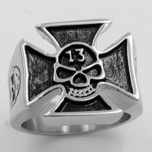 Anillos Góticos de Cruz Celta con Calavera, de Acero Inoxidable 316L, Resistentes al Agua, para Hombre, Venta al Por Mayor, Nueva Llegada - Product Image 3