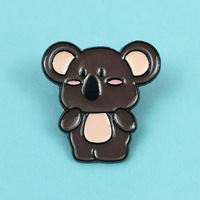 Broche mignonne Koala peinte, style dessin animé, accessoire de vêtement pour enfants, en stock