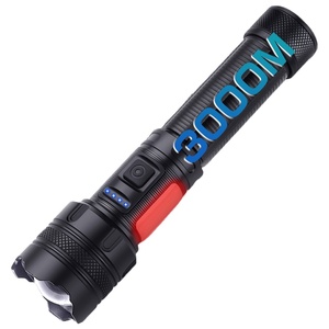 Siêu Sáng 3000M <span class=keywords><strong>LED</strong></span> <span class=keywords><strong>Torch</strong></span> Zoom Chiến Thuật Có Thể Sạc Lại Nam Châm Ngoài Trời Nhôm 100000 Lumen Không Thấm Nước <span class=keywords><strong>Torch</strong></span> Ánh Sáng Đèn Pin - Product Image 1