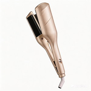 <span class=keywords><strong>Fer</strong></span> à boucler électrique portable à trois barils en céramique ionique avec LED et réglage de la température pour usage hôtelier - Product Image 1