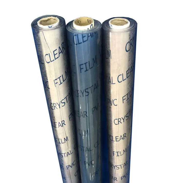 Film PVC Kristal Transparan Super Jernih 0.7Mm, untuk Tirai, Penutup Meja, Kaca <span class=keywords><strong>Lembut</strong></span>, Tenda