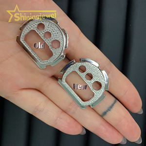 Cadran intérieur serti de pierres pour montre DW6900 GM6900, lunette entièrement sertie de pierres, boîtier de montre personnalisé serti de pierres, bracelet Hip Hop - Product Image 3