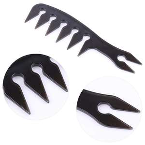 Lot d'accessoires de barbier en gros : Peigne <span class=keywords><strong>afro</strong></span>, brosses double face, peigne à queue pour coiffure texturée et peigne pour cheveux mouillés ou coiffés à l'huile - Product Image 5