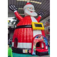 Château gonflable géant Père Noël pour Noël, tente de camping extérieure, activités de festival, location