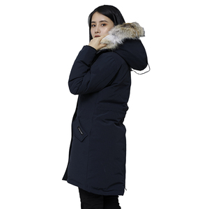 Vente en gros dame veste manteau d'hiver hollandais Amerikan Mujer Xl coupe-vent résistant fermeture éclair Orolay veste vers le bas rembourré Parka femme - Product Image 5