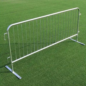 Nhiệm vụ nặng nề thép mạ kẽm rào cản lồng vào nhau kiểm soát đám đông chướng ngại vật bàn chân phẳng hàn kỹ thuật lỗ vuông uốn cắt - Product Image 1