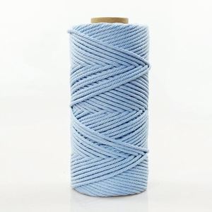 Cordelette en coton 3 plis de 3 mm durable pour emballage cadeau et décoration rustique de fêtes, 50 yards/rouleau – Offre Spéciale - Product Image 3