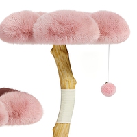 Arbre à chat moderne de luxe, tour pour chat d'intérieur, griffoir en peluche, maison pour chat avec jouet, matériau en sisal, 2 niveaux, carton