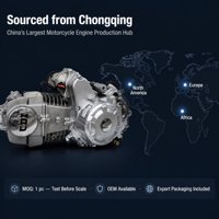 Moteur de moto complet 150cc refroidi par air, démarrage électrique et à manivelle, embrayage – Fourniture en gros pour fabricants