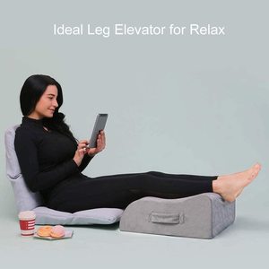 Almohada de Espuma Viscoelástica para Apoyar las Piernas, para Dormir, Leer, Descansar, Cirugía, Lesiones, Aliviar el <span class=keywords><strong>Dolor</strong></span> de Espalda, <span class=keywords><strong>Cadera</strong></span> y Rodilla - Product Image 6