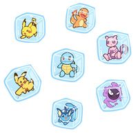 Aimants de réfrigérateur PY en forme de glaçon, cartes magnétiques en acrylique, articles de collection, boîtes de rangement transparentes, boosters, jeux de société