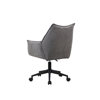 Chaise de bureau pivotante en tissu moderne Chaise de réunion rembourrée confortable à roulettes Mobilier contractuel pour le commerce et l'hôtellerie
