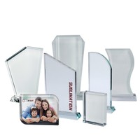 Vente directe usine – Supports de table vierges en cristal artificiel à motifs géométriques, prêts pour la sublimation par transfert thermique – Cristaux personnalisés