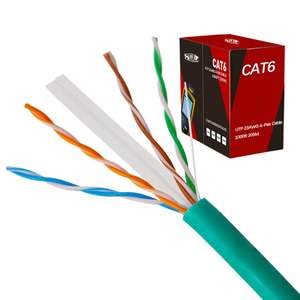 <span class=keywords><strong>สาย</strong></span><span class=keywords><strong>แลน</strong></span> Cat6 UTP LAN 23AWG <span class=keywords><strong>สาย</strong></span>เคเบิลเน็ตเวิร์คกลางแจ้งพร้อมแจ็กเก็ตพีวีซี U-L /ccc รับรองความยาว1000ft ยาว305เมตรทองแดง - Product Image 1