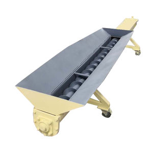 Nuevo transportador de tornillo de barrena de transporte inclinado de correa de plástico Modular de acero inoxidable WL, Motor de virutas de madera duradero ajustable - Product Image 2