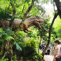 Modèle d'animatronique de dinosaure artificiel grandeur nature pour parc à thème, T-rex animatronique fait main, modèle de pterosaure