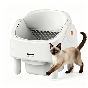 Caja de arena para gatos de lujo, gran espacio, 75L, juego completo de accesorios, autolimpiable, inteligente y premium. - Product Image 1
