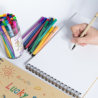 Cuaderno de Dibujo Espiral A4 con Cubierta Exterior de Dibujos Animados Resistente a los Arañazos, Personalizable, para Niños, para Clases de Dibujo, Marca Good Friends