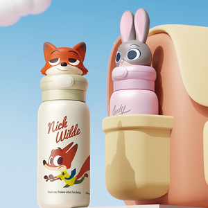 Thermos Crazy Zoo Nick Doll 400ml, portable, en acier inoxydable 316, <span class=keywords><strong>tasse</strong></span> à vide, cadeau, à boire directement - Product Image 3