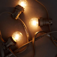 Guirlande lumineuse LED TOPREX imperméable pour l'extérieur, les fêtes, les mariages, les décorations, lumière chaude, ampoule S14, en vente