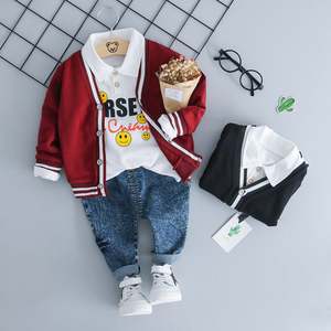 Spring New Design Baby Clothes 3pcs Kids Clothing Boys Set / Children Suits /Boy Clothes Set - Product Image 2