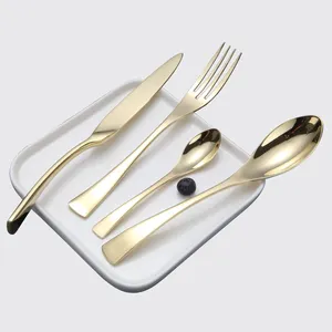 Elegant luxury hotel kitchen customize cuttlery set 201 stainless steel flatware cutlery