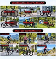 Kit de conversion de moteur central 48V 1000W pour vélo électrique, étanche, avec écran LCD, pour vélo DIY, en stock UE/US