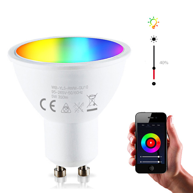 Factory Wholesale Smart Bulb WiFi ZigBee Wireless Remote Control Support by Google Alexa