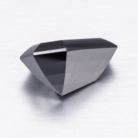 Bijoux Messi, couleur noire, coupe cercueil, moissanite en vrac, diamant pour bague