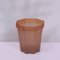 Pot de pépinière en plastique transparent de 9,8*9,5 cm, petit pot à fleurs pour plantes succulentes