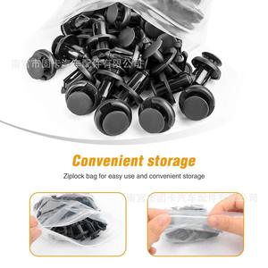 Clips de rivets en plastique de type poussoir pour pare-chocs de voiture universels, trou de 10 mm, pour réparation et remplacement - Product Image 4