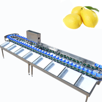 Citroen Komkommer Mango Dadelpalm Tomaat Pomelo Fruit Groente Weeg- en Sorteermachine Kehong KHLH-6J 750W Aanpasbare Sorteering