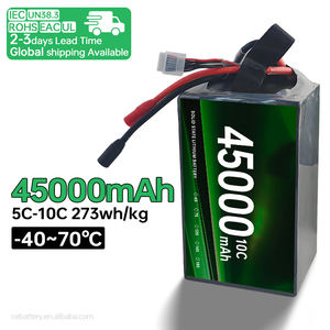 Batteria agli Ioni di Litio a Stato Solido ad Alta Velocità di Scarica 10C 45000mAh Ricarica Rapida per Applicazioni su Droni Industriali - Product Image 2