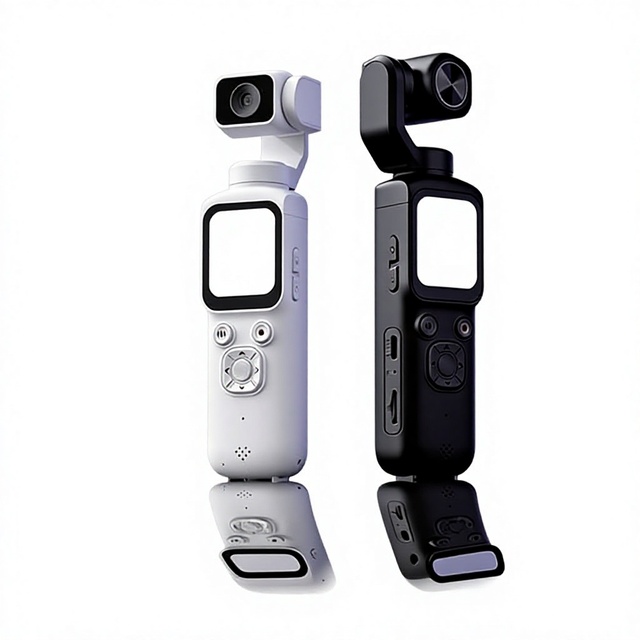 Handheld Gimbal Camera Pocket-sized Action Cam 4K HD Video Facial Tracking Follow Focus 1.72-inch Touchscreen Cross-Country/City