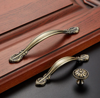 Poignées de meubles antiques de style européen ZhiChuan armoires de cuisine et poignées de tiroir avec poignées de placard en alliage de zinc utilisation de la chambre