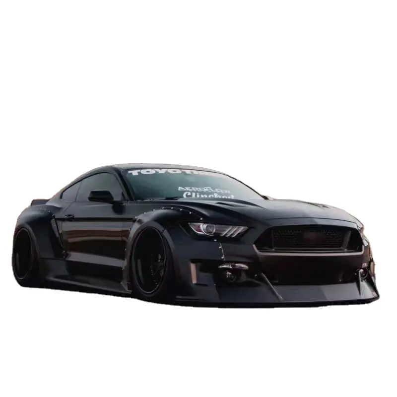 For 2015-2017 Ford Mustang Upgrade CD Big Wheel Eyebrow Front Bumper Side Skirt New Arrival Wide Body Ki
