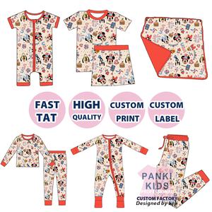 Fábrica Pankai, Venta al por Mayor, Pijamas <span class=keywords><strong>de</strong></span> Bambú para Niños, Personalizadas con Estampado <span class=keywords><strong>de</strong></span> Dibujos Animados <span class=keywords><strong>de</strong></span> <span class=keywords><strong>Disney</strong></span>, Impresión Reactiva, Suaves y Cómodas - Product Image 6