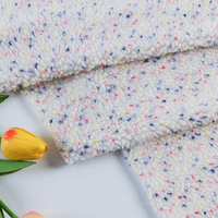 Tissu textile jacquard en polaire sherpa style ciel étoilé, tricoté, mignon et frais, personnalisable en usine pour filles