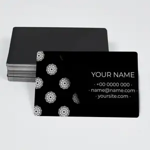 लक्जरी cnc उत्कीर्णन डिय कार्ड उपहार प्लेट कार्ड धातु कार्यालय ग्राहक काले धातु व्यवसाय कार्ड