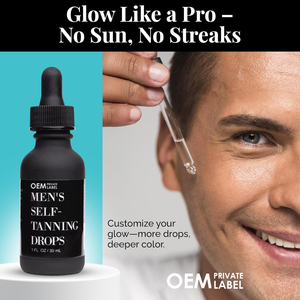 Gouttes d'usine OEM pour hommes autobronzantes Gouttes de bronzage sans soleil pour la protection de la peau réduisant la sensibilité au soleil Sans danger pour les femmes - Product Image 5