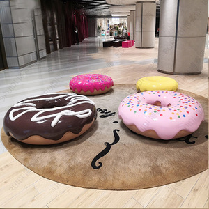 Sièges décoratifs en forme de donut en PP pour aire de jeux intérieure, mobilier pour enfants - Product Image 3
