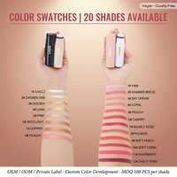Stick de blush crème double embout avec pinceau, waterproof, végan, pour contour et highlighter, maquillage visage, logo personnalisé