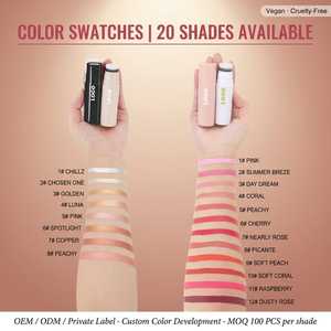 Barra de Colorete en Crema de Doble Punta con Brocha, Resistente al Agua, Vegano, Iluminador y Contorno para Rostro, Maquillaje con Logotipo Personalizado - Product Image 5