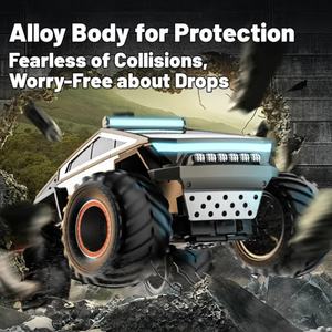 รถของเล่นบังคับวิทยุ SJY-Q202 ดีไซน์อัลลอยใหม่ล่าสุด รถกระบะไฟฟ้าไซเบอร์ทรัค ล้อใหญ่ ขับเคลื่อนออฟโรด พร้อมไฟและเสียงเพลง ไซเบอร์ทรัค-เทสลา - Product Image 6