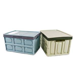 Caja de almacenamiento de plástico de gran capacidad con tapa Contenedor de almacenamiento de plástico duradero - Product Image 6