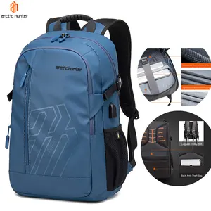 Mochila masculina grande capacidade, mochila masculina para caçador de ártico, bolsa de ombro duplo, mochila de computador de 15.6 polegadas