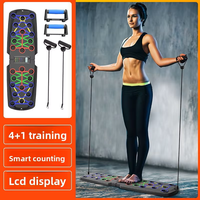 Planche de pompes multifonctionnelle intelligente et réglable pour le comptage, en ABS, portable, pour entraînement abdominal, pectoral et des épaules à domicile