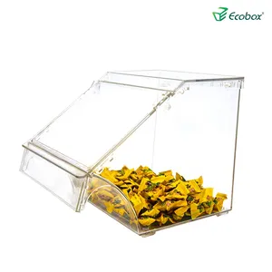 Supermarket Food Container Clear Candy Plastic Box Bin